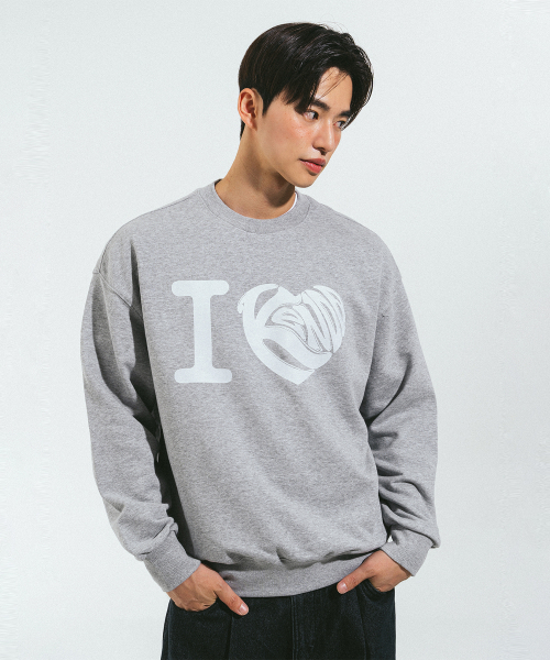 KENDA(ケンダ)の「I HEART KENDA MTM (MELANGE)(スウェット・レディース・チャコールグレー・SMALL/MEDIUM/LARGE/X-LARGE)」の1枚目の写真