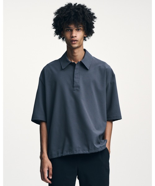 SOPHNET.(ソフネット)の「4WAY STRETCH POLO(ポロシャツ・メンズ・グレー/ネイビー/ブラック・5/4/3/2/1)」の6枚目の写真