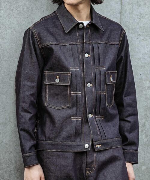 URBAN RESEARCH（アーバンリサーチ）の「SHIOTA　スーピマDENIM JACKET#BEN（デニムジャケット・メンズ・インディゴブルー・SMALL/MEDIUM/LARGE/X-LARGE）」の16枚目の写真