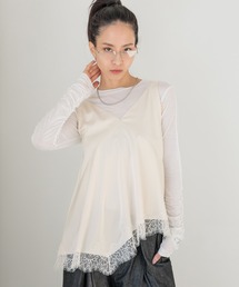 HEREIAM | 【HEREIAM】シーズンレス/ドロストレースサテンキャミ(キャミソール)