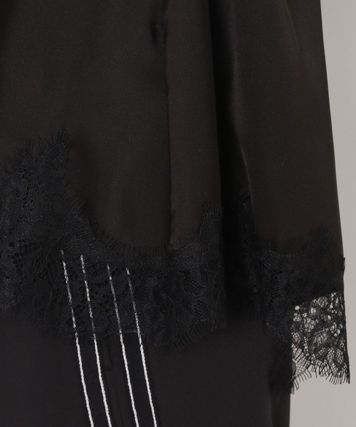 HEREIAM（ヘレイアム）の「【HEREIAM】シーズンレス/ドロストレースサテンキャミ（キャミソール・レディース・ブラック/ナチュラル・FREE）」の9枚目の写真