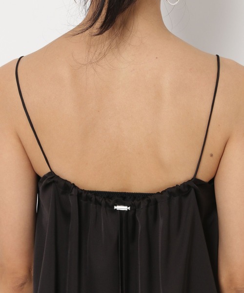 HEREIAM（ヘレイアム）の「【HEREIAM】シーズンレス/ドロストレースサテンキャミ（キャミソール・レディース・ブラック/ナチュラル・FREE）」の10枚目の写真