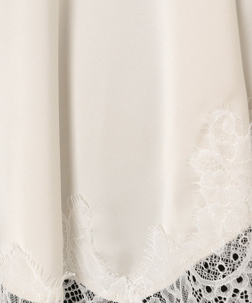 HEREIAM（ヘレイアム）の「【HEREIAM】シーズンレス/ドロストレースサテンキャミ（キャミソール・レディース・ブラック/ナチュラル・FREE）」の13枚目の写真