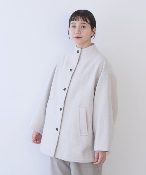 yuni ハイネックドルマンコート　super100 yuni（ユニ ）の「Super100 ハイネックドルマンコート（その他アウター