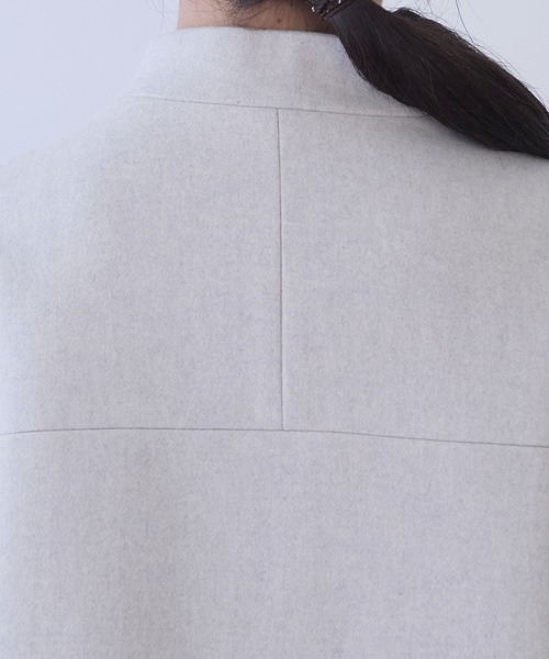 yuni(ユニ )の「△W/super100 bottleneck drawstrings hem コート(その他アウター・レディース・アイボリー・FREE)」の13枚目の写真