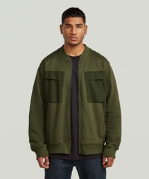 G-STAR（ジースター）の「Woven Mix Sweater Jacket/異素材ミックススウェットボンバーブルゾン（ブルゾン）」