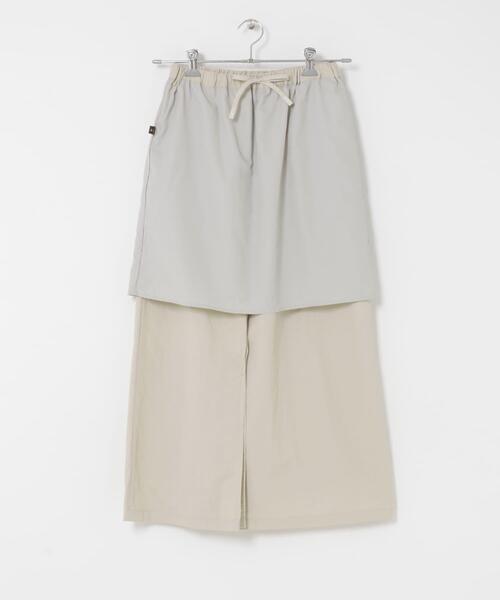 EKAL(エカル)の「『UR TECH』ナイロンタッサ-ラップ風スカート(スカート・レディース・ネイビー/ベージュ/イエロー/ライトブルー・ONE)」の8枚目の写真