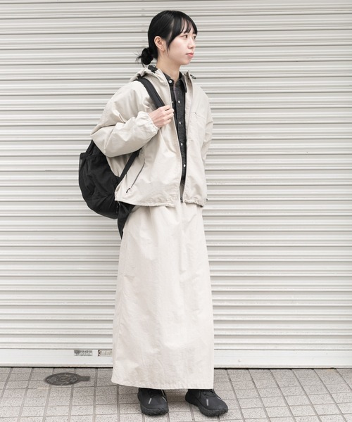 EKAL（エカル）の「『UR TECH』ナイロンタッサ－ラップ風スカート（スカート・レディース・ネイビー/ベージュ/イエロー/ライトブルー・ONE）」の10枚目の写真