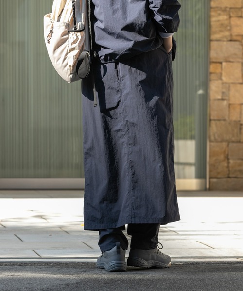 EKAL（エカル）の「『UR TECH』ナイロンタッサ－ラップ風スカート（スカート・レディース・ネイビー/ベージュ/イエロー/ライトブルー・ONE）」の22枚目の写真