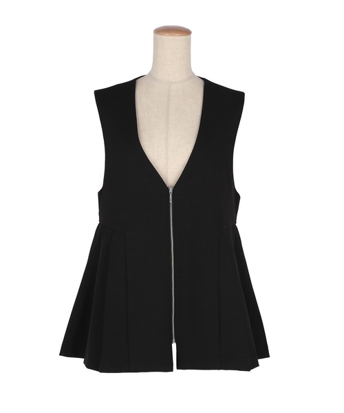 coca（coca）（コカ）の「タックペプラムベスト| セレモニー オフィス ママスーツ フォーマルウェア 卒業式（ベスト・レディース・ブラック/チャコール・M/L）」の20枚目の写真