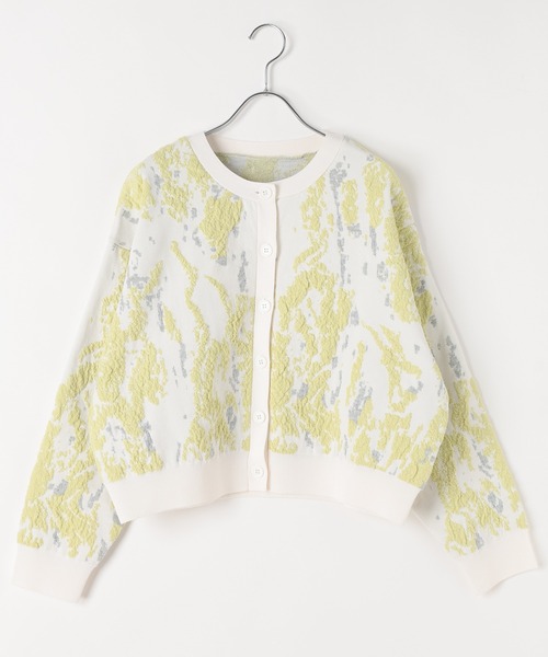 PAGEBOY（ページボーイ）の「3Dモザイクカーディガン（カーディガン/ボレロ・レディース・ブラック/オフホワイト/ブルー・FREE）」の7枚目の写真