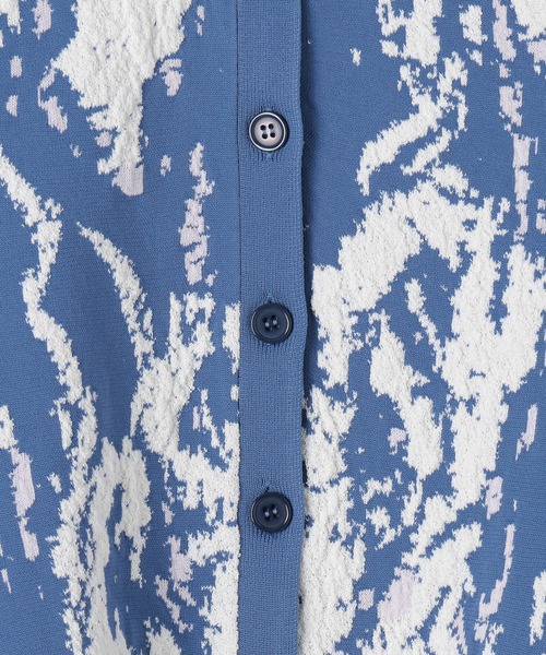 PAGEBOY（ページボーイ）の「3Dモザイクカーディガン（カーディガン/ボレロ・レディース・ブラック/オフホワイト/ブルー・FREE）」の4枚目の写真