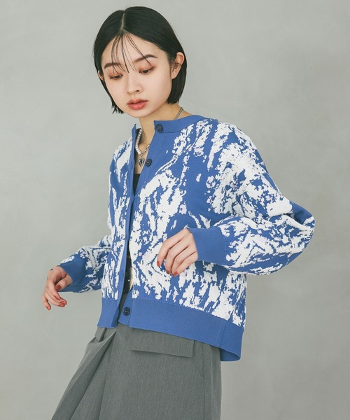 PAGEBOY（ページボーイ）の「3Dモザイクカーディガン（カーディガン/ボレロ・レディース・ブラック/オフホワイト/ブルー・FREE）」の17枚目の写真