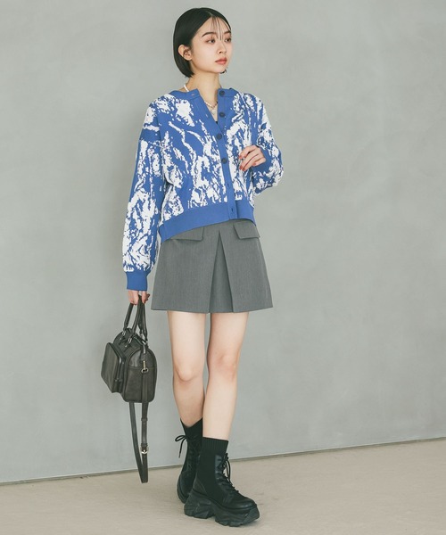 PAGEBOY（ページボーイ）の「3Dモザイクカーディガン（カーディガン/ボレロ・レディース・ブラック/オフホワイト/ブルー・FREE）」の20枚目の写真