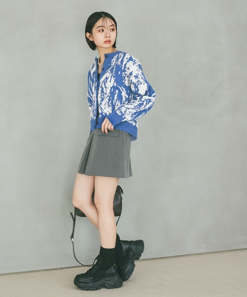 PAGEBOY（ページボーイ）の「3Dモザイクカーディガン（カーディガン/ボレロ・レディース・ブラック/オフホワイト/ブルー・FREE）」の19枚目の写真