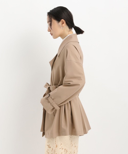 Andemiu(アンデミュウ)の「トレンチハーフコート636639(トレンチコート・レディース・ベージュ/ネイビー・FREE)」の20枚目の写真
