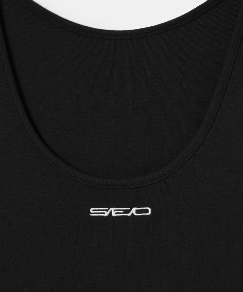 s/e/o(エスイーオー)の「BASIC U-NECK SLEEVELESS_BLACK(Tシャツ/カットソー・レディース・その他・FREE)」の3枚目の写真