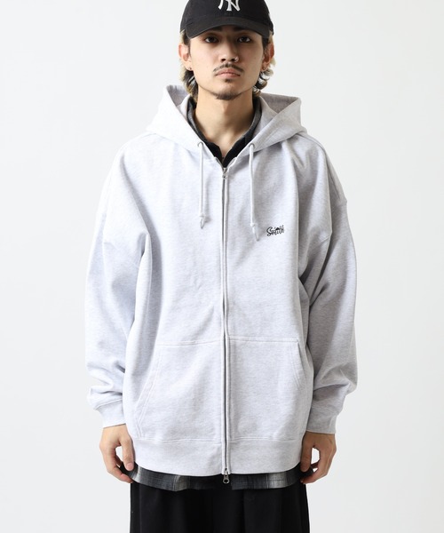 Sunny Smith（サニースミス）の「SUNNY SMITH 10.0オンス ヤシの木両面刺繍 オーバーサイズ ZIP-UP フーディ（パーカー・メンズ・ブラック/アッシュグレー/ネイビー・L/M）」の18枚目の写真