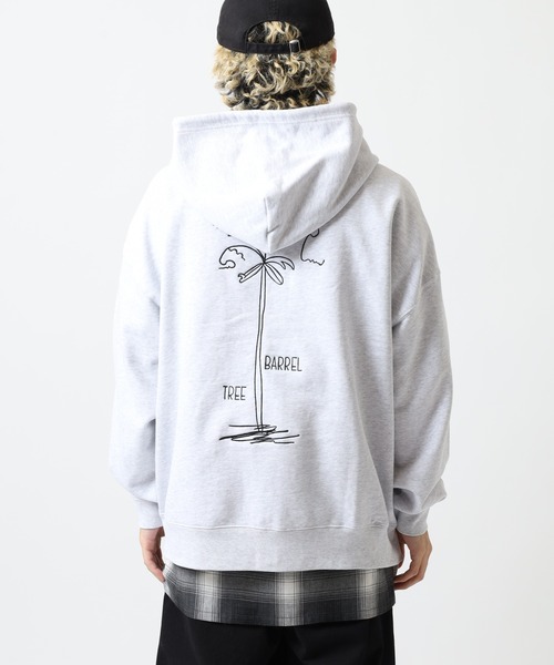 Sunny Smith（サニースミス）の「SUNNY SMITH 10.0オンス ヤシの木両面刺繍 オーバーサイズ ZIP-UP フーディ（パーカー・メンズ・ブラック/アッシュグレー/ネイビー・L/M）」の20枚目の写真