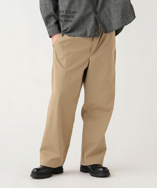 BEAMS HEART（ビームスハート）の「GMS ワーク ワイドストレート イージーパンツ（チノパンツ・メンズ・ダークグリーン/ブラック/ベージュ・SMALL/MEDIUM/LARGE）」の2枚目の写真