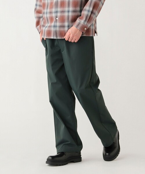 BEAMS HEART（ビームスハート）の「GMS ワーク ワイドストレート イージーパンツ（チノパンツ・メンズ・ダークグリーン/ブラック/ベージュ・SMALL/MEDIUM/LARGE）」の3枚目の写真