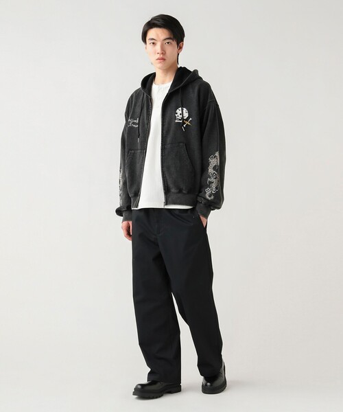 BEAMS HEART（ビームスハート）の「GMS ワーク ワイドストレート イージーパンツ（チノパンツ・メンズ・ダークグリーン/ブラック/ベージュ・SMALL/MEDIUM/LARGE）」の17枚目の写真