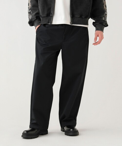 BEAMS HEART（ビームスハート）の「GMS ワーク ワイドストレート イージーパンツ（チノパンツ・メンズ・ダークグリーン/ブラック/ベージュ・SMALL/MEDIUM/LARGE）」の18枚目の写真