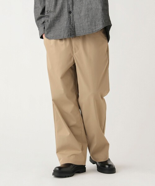BEAMS HEART（ビームスハート）の「GMS ワーク ワイドストレート イージーパンツ（チノパンツ・メンズ・ダークグリーン/ブラック/ベージュ・SMALL/MEDIUM/LARGE）」の13枚目の写真