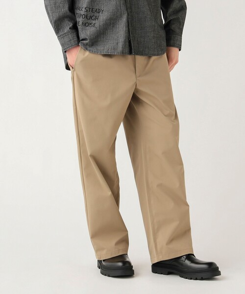 BEAMS HEART（ビームスハート）の「GMS ワーク ワイドストレート イージーパンツ（チノパンツ・メンズ・ダークグリーン/ブラック/ベージュ・SMALL/MEDIUM/LARGE）」の14枚目の写真