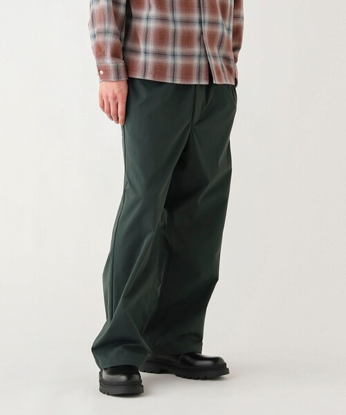 BEAMS HEART（ビームスハート）の「GMS ワーク ワイドストレート イージーパンツ（チノパンツ・メンズ・ダークグリーン/ブラック/ベージュ・SMALL/MEDIUM/LARGE）」の6枚目の写真