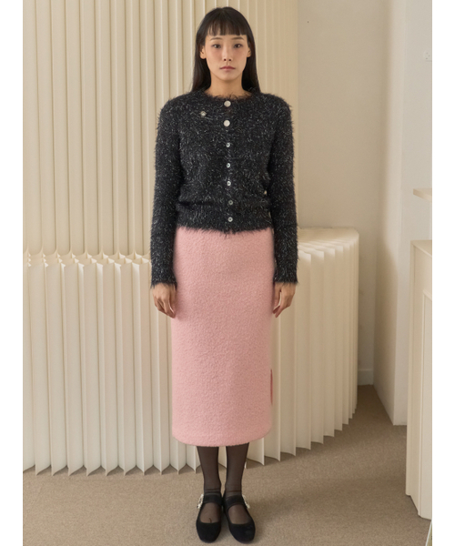 Sorry,Too Much Love(ソーリートゥーマッチラブ)の「Sweet Halo Metallic Knit Cardigan_Black(カーディガン/ボレロ・レディース・その他・FREE)」の2枚目の写真