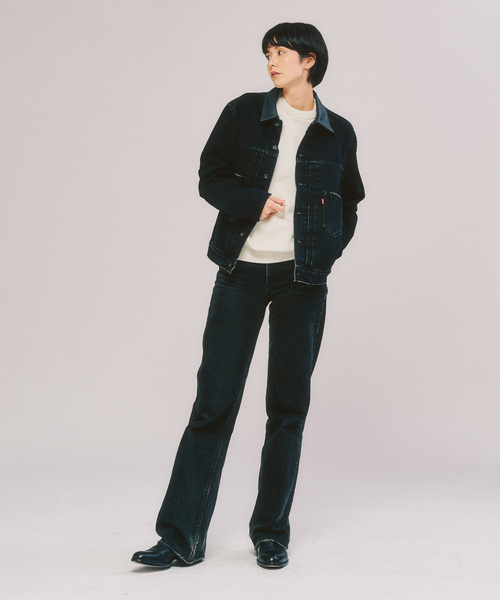 Levi's（リーバイス）の「Levi’s(リーバイス) 別注 2nd Type トラッカー ジャケット（デニムジャケット・メンズ・ブラック・XX-LARGE/X-LARGE/LARGE/MEDIUM/SMALL/X-SMALL）」の2枚目の写真