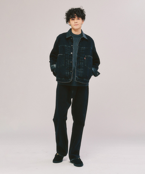 Levi's（リーバイス）の「Levi’s(リーバイス) 別注 2nd Type トラッカー ジャケット（デニムジャケット・メンズ・ブラック・XX-LARGE/X-LARGE/LARGE/MEDIUM/SMALL/X-SMALL）」の4枚目の写真