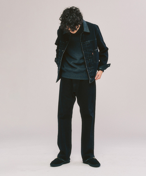 Levi's（リーバイス）の「Levi’s(リーバイス) 別注 2nd Type トラッカー ジャケット（デニムジャケット・メンズ・ブラック・XX-LARGE/X-LARGE/LARGE/MEDIUM/SMALL/X-SMALL）」の6枚目の写真
