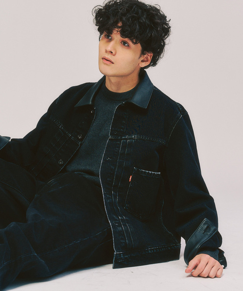 Levi's（リーバイス）の「Levi’s(リーバイス) 別注 2nd Type トラッカー ジャケット（デニムジャケット・メンズ・ブラック・XX-LARGE/X-LARGE/LARGE/MEDIUM/SMALL/X-SMALL）」の8枚目の写真