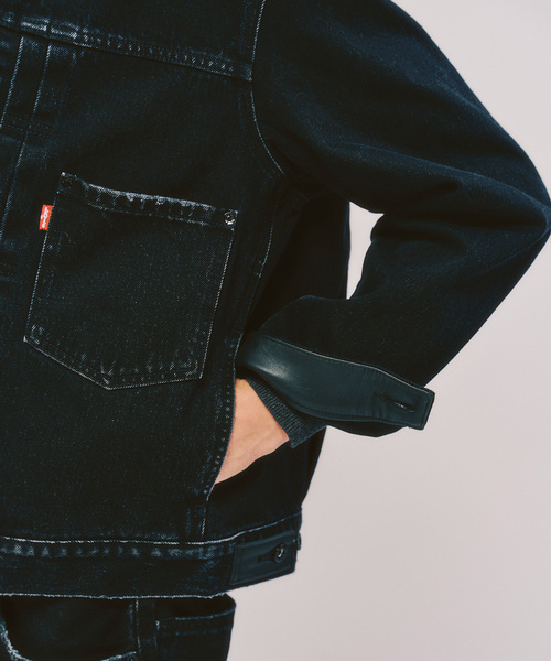 Levi's（リーバイス）の「Levi’s(リーバイス) 別注 2nd Type トラッカー ジャケット（デニムジャケット・メンズ・ブラック・XX-LARGE/X-LARGE/LARGE/MEDIUM/SMALL/X-SMALL）」の11枚目の写真
