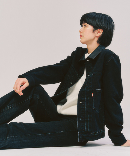 Levi's（リーバイス）の「Levi’s(リーバイス) 別注 2nd Type トラッカー ジャケット（デニムジャケット・メンズ・ブラック・XX-LARGE/X-LARGE/LARGE/MEDIUM/SMALL/X-SMALL）」の14枚目の写真