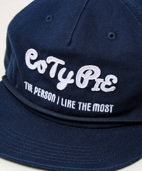 GLOSTER(グロスター)の「CUTIE PIE CAP ロゴ刺繍キャップ(キャップ・メンズ・ネイビー/ブラック・FREE)」の3枚目の写真