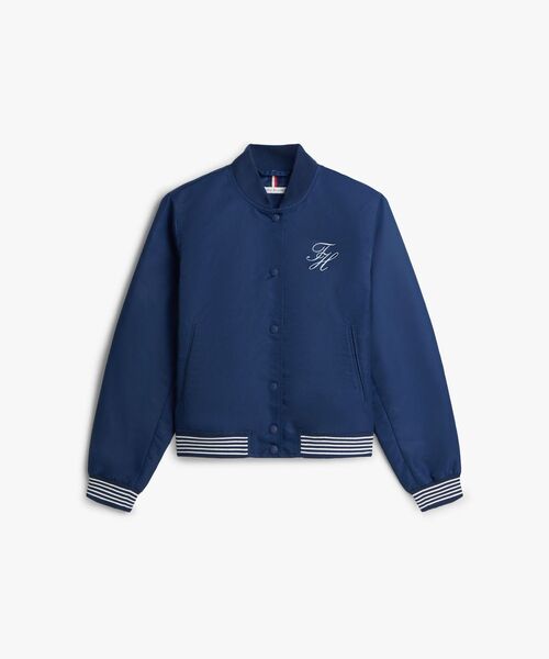 TOMMY HILFIGER(トミーヒルフィガー)の「バーシティボンバージャケット(ブルゾン・レディース・マルチ/ブラウン・X-SMALL/MEDIUM/SMALL)」の6枚目の写真
