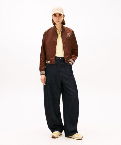 TOMMY HILFIGER(トミーヒルフィガー)の「バーシティボンバージャケット(ブルゾン・レディース・マルチ/ブラウン・X-SMALL/MEDIUM/SMALL)」の8枚目の写真