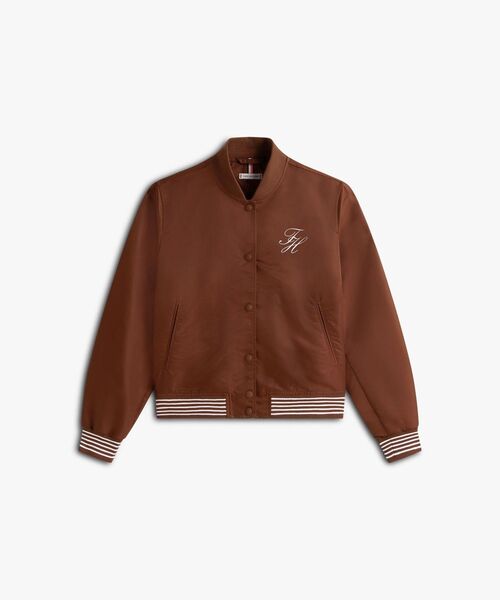 TOMMY HILFIGER(トミーヒルフィガー)の「バーシティボンバージャケット(ブルゾン・レディース・マルチ/ブラウン・X-SMALL/MEDIUM/SMALL)」の10枚目の写真