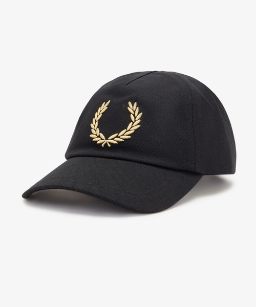 FRED PERRY(フレッドペリー)の「Bold Branding Canvas Cap/ボールドロゴキャンバスキャップ(キャップ・メンズ・ブラック・ONE SIZE)」の8枚目の写真