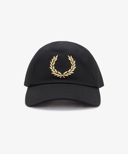 FRED PERRY(フレッドペリー)の「Bold Branding Canvas Cap/ボールドロゴキャンバスキャップ(キャップ・メンズ・ブラック・ONE SIZE)」の7枚目の写真