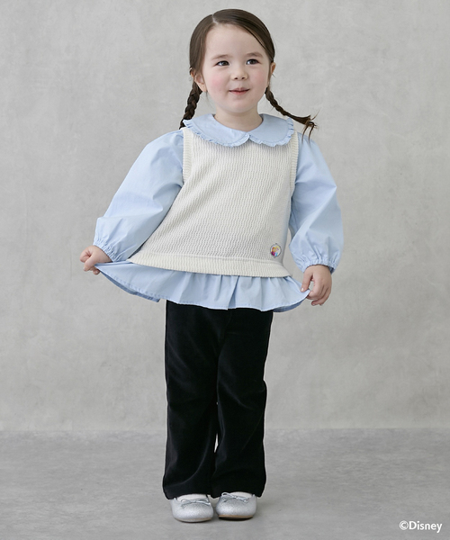 petit main（プティマイン）の「【Frozen】ベストドッキングトップス（ベスト・キッズ・アイボリー/グレー・110cm/90cm/100cm/120cm/80ｃｍ/130cm）」の7枚目の写真