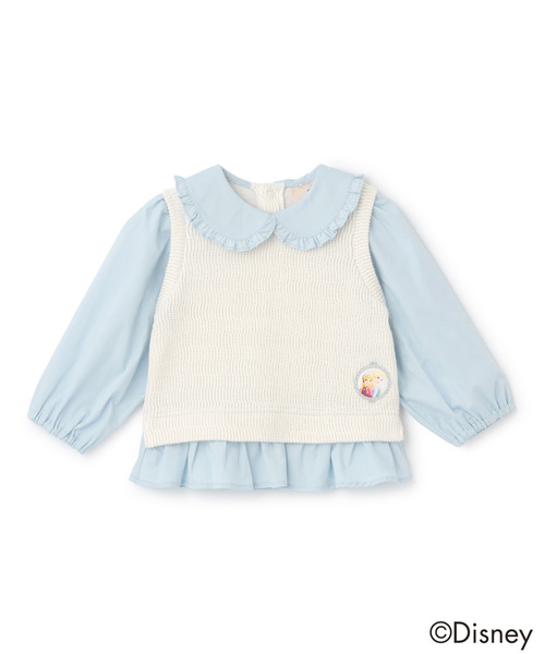 petit main（プティマイン）の「【Frozen】ベストドッキングトップス（ベスト・キッズ・アイボリー/グレー・110cm/90cm/100cm/120cm/80ｃｍ/130cm）」の16枚目の写真