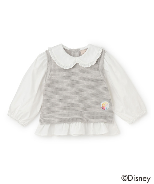 petit main（プティマイン）の「【Frozen】ベストドッキングトップス（ベスト・キッズ・アイボリー/グレー・110cm/90cm/100cm/120cm/80ｃｍ/130cm）」の15枚目の写真