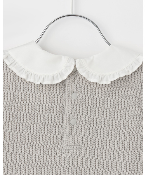 petit main（プティマイン）の「【Frozen】ベストドッキングトップス（ベスト・キッズ・アイボリー/グレー・110cm/90cm/100cm/120cm/80ｃｍ/130cm）」の3枚目の写真