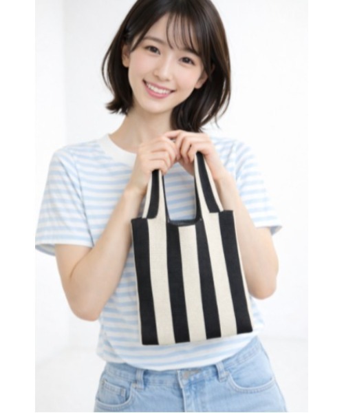 LAUTRE COTE(ロウトレコウト)の「ニットミニトートバッグ(トートバッグ・レディース・B/F/E/D/C/A・FREE)」の9枚目の写真