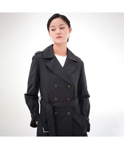 ACUD(アクド)の「Light Trench Coat _Black(トレンチコート・レディース・ブラック・M/S)」の1枚目の写真