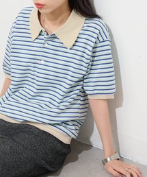 【STAR&STRIPE】ボーダーポロTシャツ BODER POLO TEE